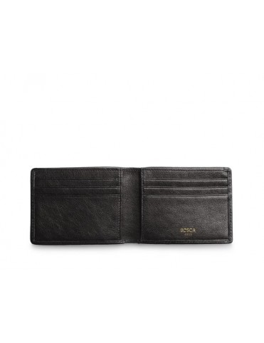 BOSCA NAPOLI NAPPA QUILTED Small Bifold Wallet