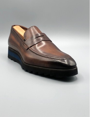 jose real AMBERES SPORT MARRONE LOAFER